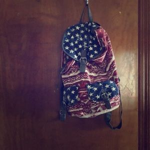 American flag backpack